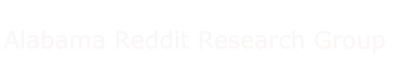Alabama Reddit Research Group